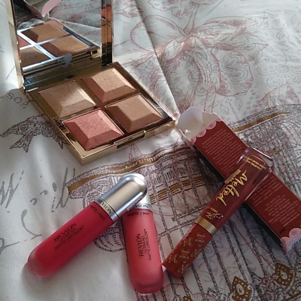 Becca Khloe Malika and Revlon too faced liquid lip